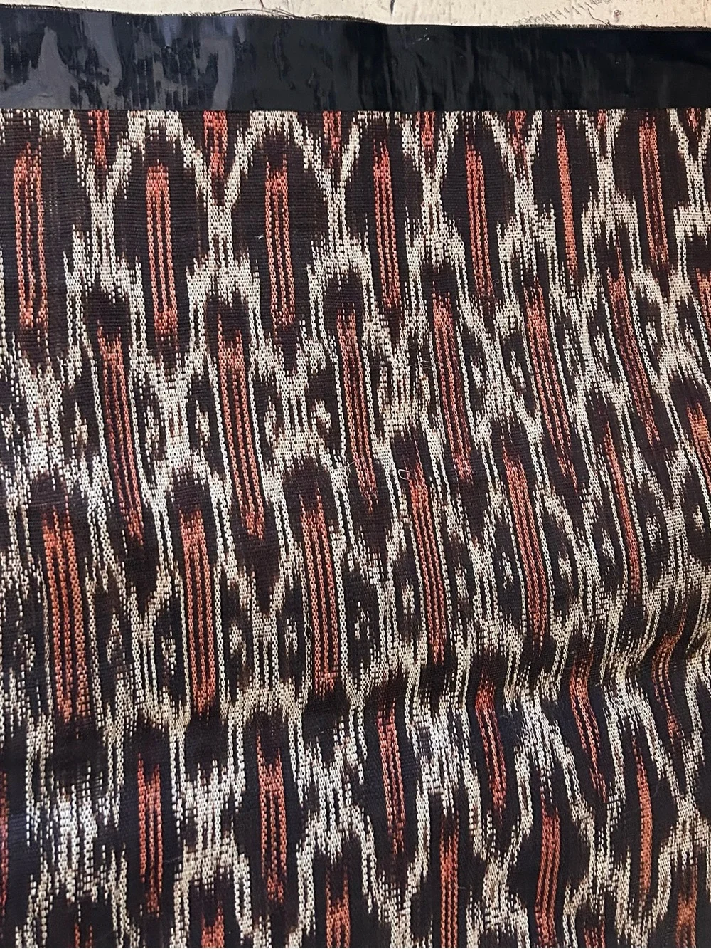Handwoven Ikat Textile Wall Hanging Luxe Tribal Modern Art Upholstery #0530269